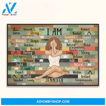 I Am Yoga Girl - Personalized Poster/Canvas - Birthday Gift For Yoga Lover