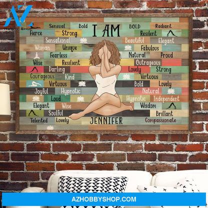 I Am Yoga Girl - Personalized Poster/Canvas - Birthday Gift For Yoga Lover