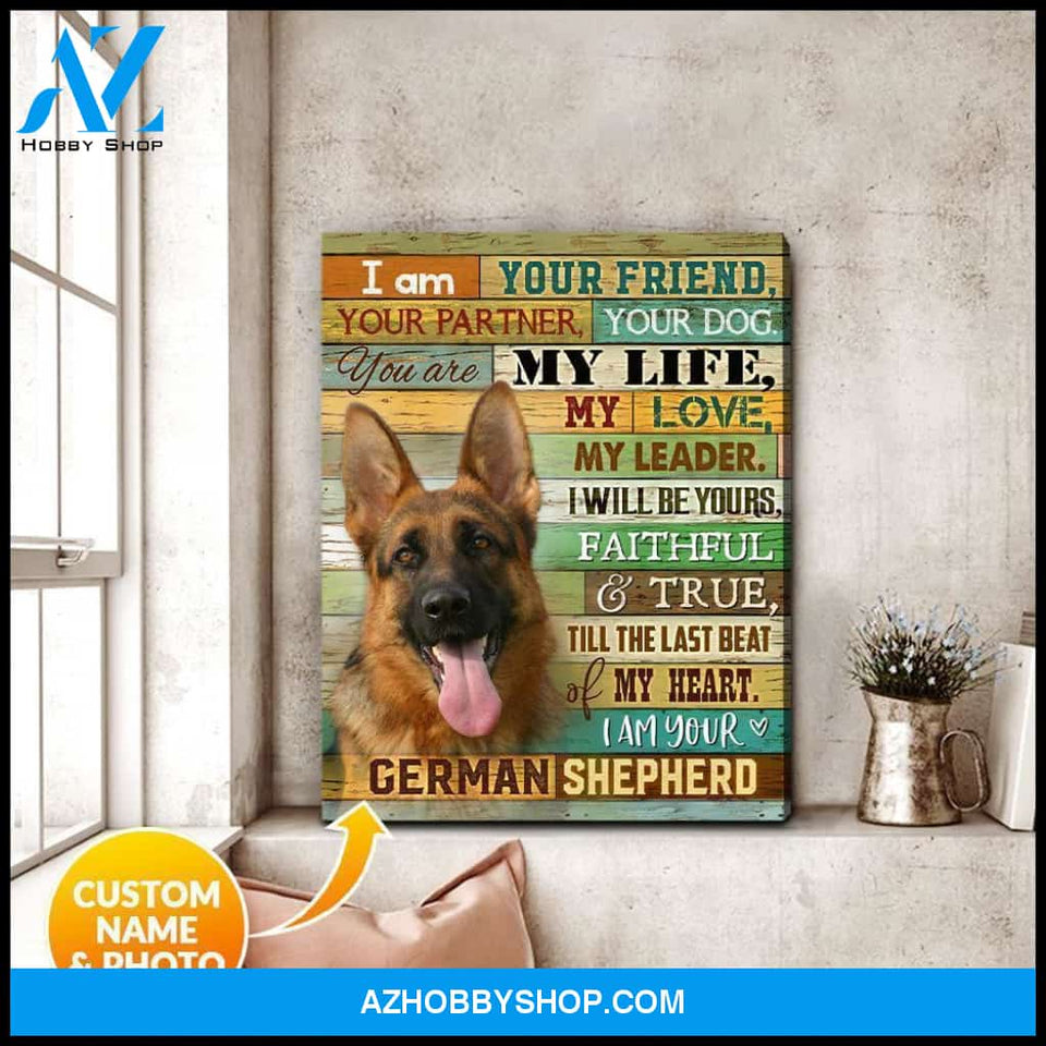 I Am Your German Shepherd Wall Art Canvas