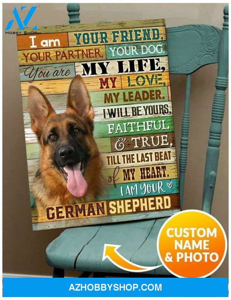 I Am Your German Shepherd Wall Art Canvas