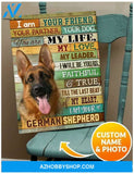 I Am Your German Shepherd Wall Art Canvas