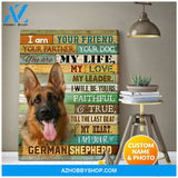 I Am Your German Shepherd Wall Art Canvas