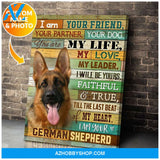 I Am Your German Shepherd Wall Art Canvas
