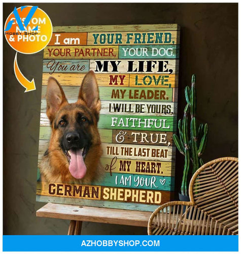 I Am Your German Shepherd Wall Art Canvas