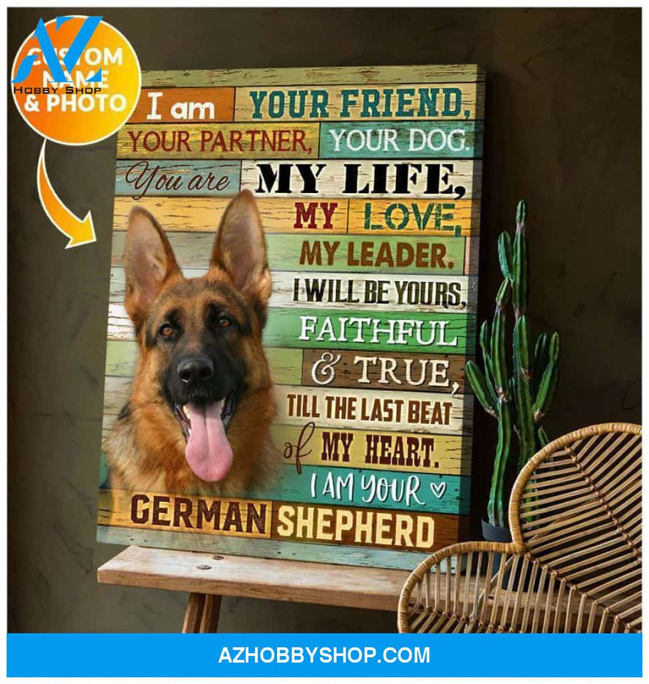 I Am Your German Shepherd Wall Art Canvas
