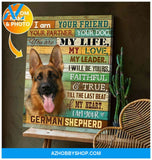 I Am Your German Shepherd Wall Art Canvas