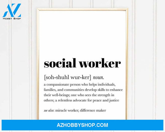 I am Your School Social Worker Canvas And Poster, Canvas Wall Art, Wall Decor Visual Art