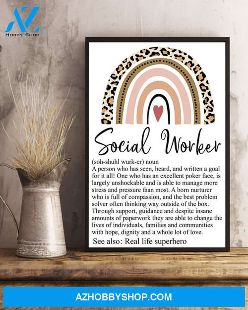 I am Your School Social Worker Canvas And Poster, Wall Decor Visual Art