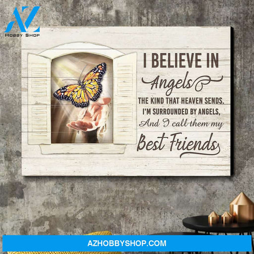 I believe in angel and call them my best friends Heaven Landscape Canvas Prints - Wall Art