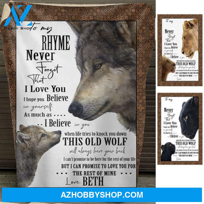 I Believe In You - Personalized Blanket - Gift For Brother