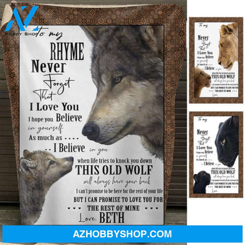 I Believe In You - Personalized Blanket - Gift For Brother