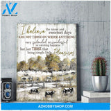 I believe the nicest and sweetest days Farm Cows Canvas Wall Art Decor
