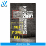 I can do all things - Baseball custom canvas prints with photo