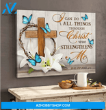 I can do all things through Christ who strengthens me Canvas And Poster, Wall Decor Visual Art