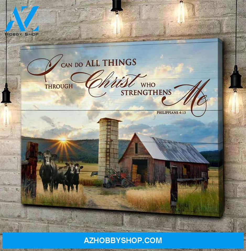 I Can Do Cow Wall Art Canvas