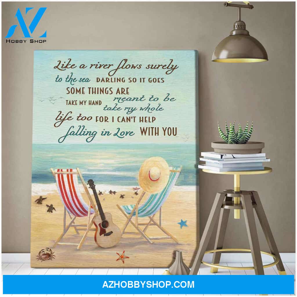 I Can Help Falling In Love With You Canvas Wall Art