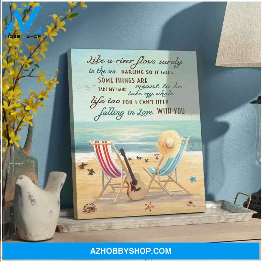 I Can Help Falling In Love With You Canvas Wall Art