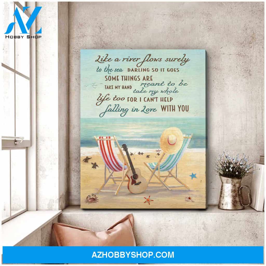 I Can Help Falling In Love With You Canvas Wall Art