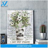 I Can Only Imagine Barn and Cow Canvas Wall Art Decor