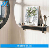 I Can Only Imagine Butterfly and Flower Canvas Wall Art Decor