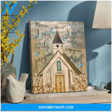 I Can Only Imagine Church and Butterfly Canvas Wall Art Decor