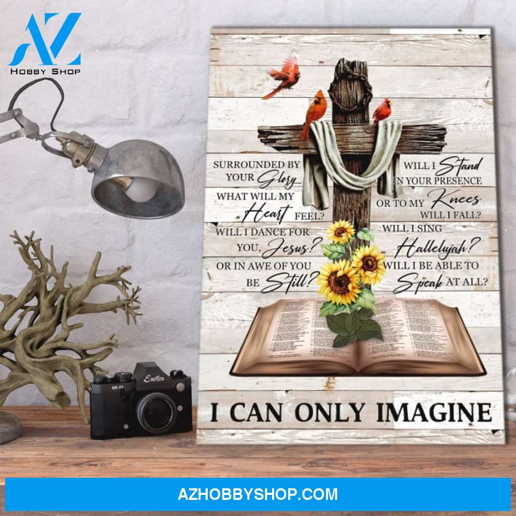 I Can Only Imagine Hummingbird And Sunflower Cardinal Dictionary Canvas And Poster Wall Art
