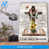 I Can Only Imagine Hummingbird And Sunflower Cardinal Dictionary Canvas And Poster Wall Art