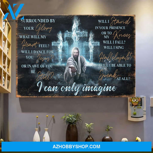 I can only Imagine - Jesus Landscape Canvas Print - Wall Art 01