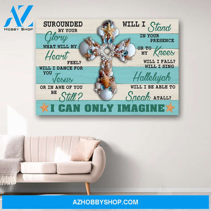 I Can Only Imagine Jesus Starfish Canvas Print Wall Art - Matte Canvas