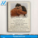 I Choose You 3 - Personalized Custom Photo Canvas