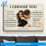 I Choose You 6 - Personalized Custom Photo Canvas