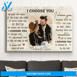 I Choose You 8 - Personalized Custom Photo Canvas
