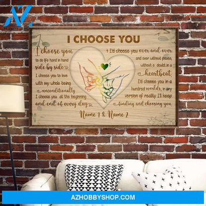 I Choose You Canvas & Poster