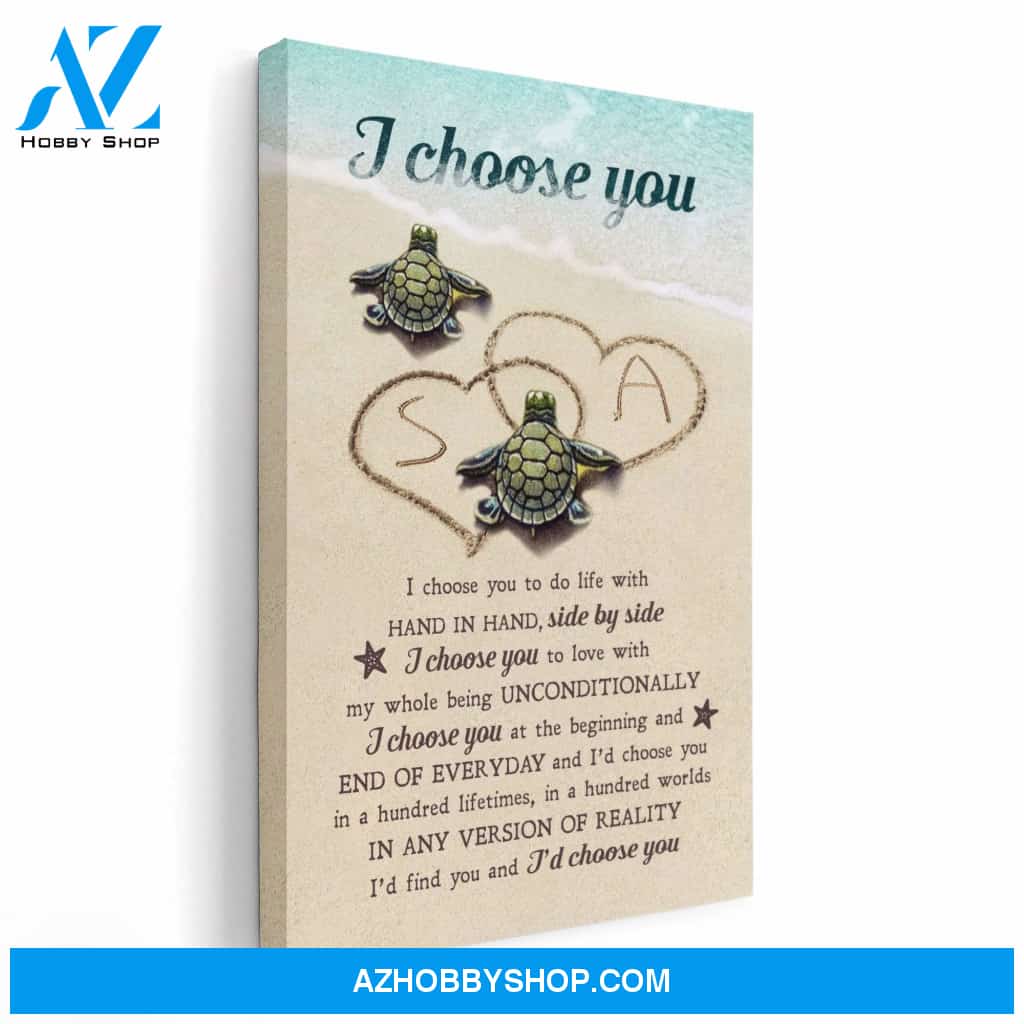 I Choose You, Family Custom Canvas/Poster, Gift For Couple