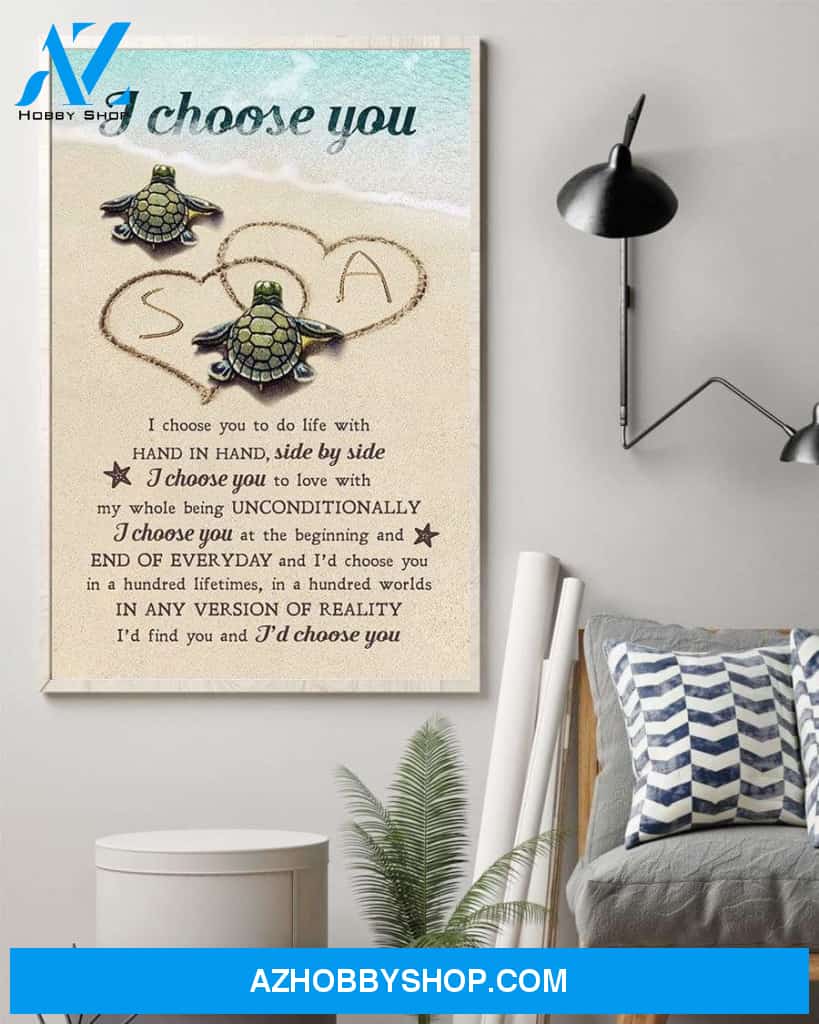 I Choose You, Family Custom Canvas/Poster, Gift For Couple