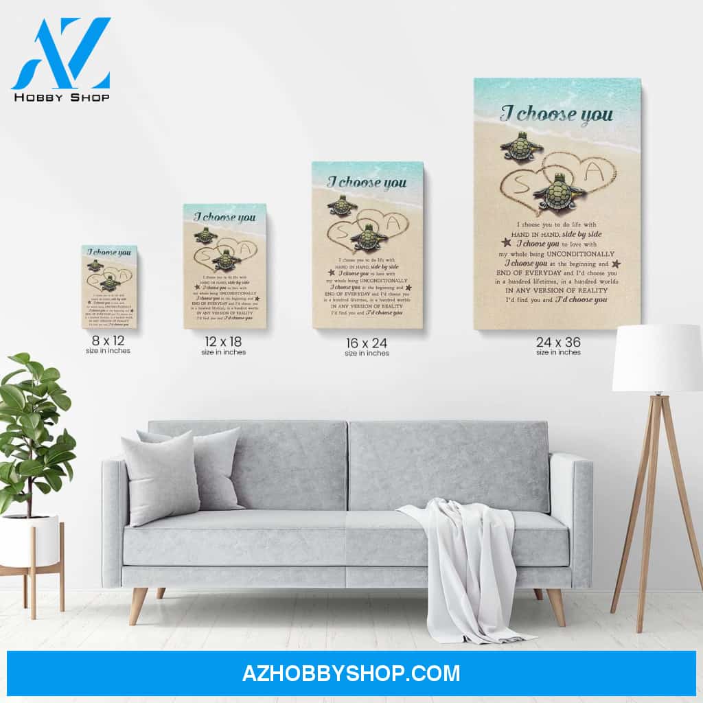 I Choose You, Family Custom Canvas/Poster, Gift For Couple