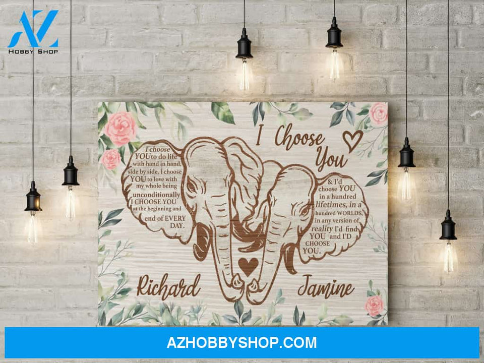 I choose you - Personalized Canvas