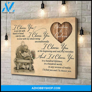 I choose you - Personalized Canvas