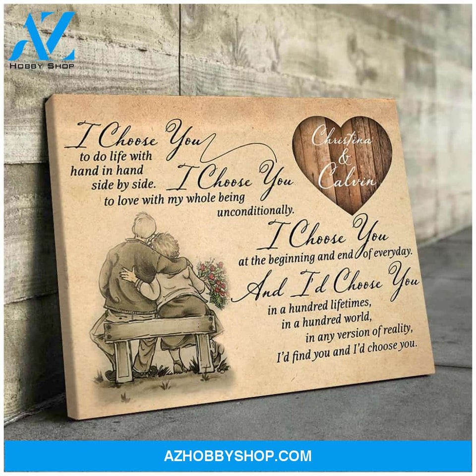 I choose you - Personalized Canvas