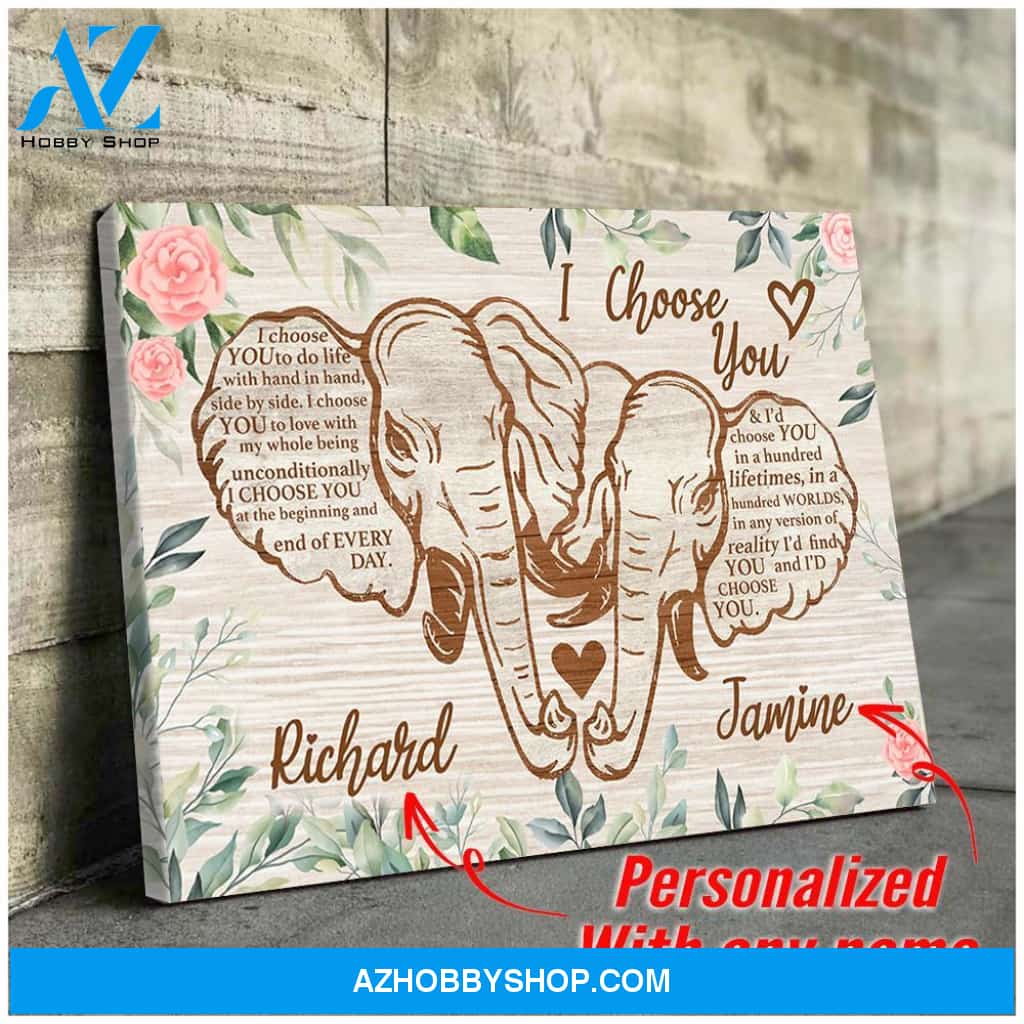 I choose you - Personalized Canvas