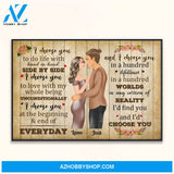 I Choose You - Personalized Poster/Canvas - Christmas Gift For Husband, Wife, Girlfriend, Boyfriend