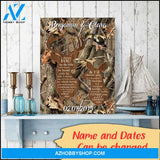 I find you and I choose you deer couple - Personalized Canvas