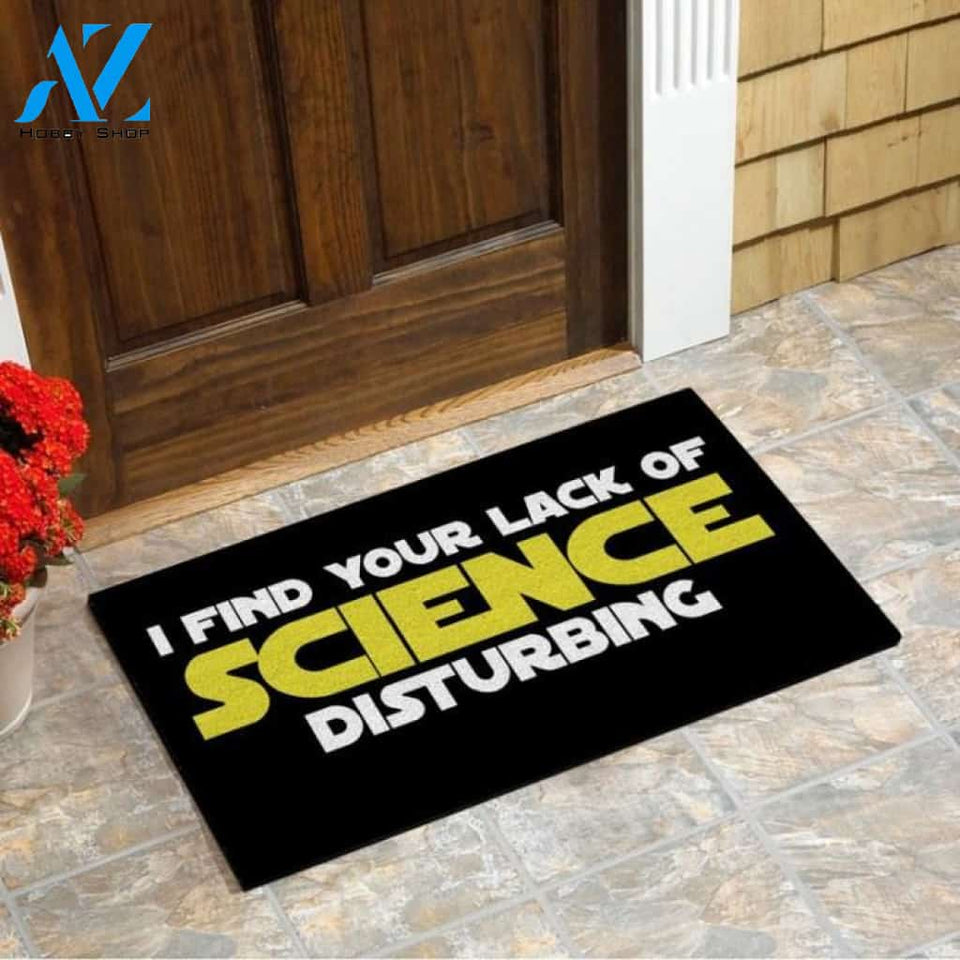 I find your lack of science disturbing Doormat | Welcome Mat | House Warming Gift