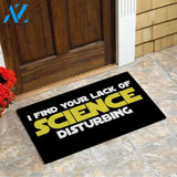 I find your lack of science disturbing Doormat | Welcome Mat | House Warming Gift