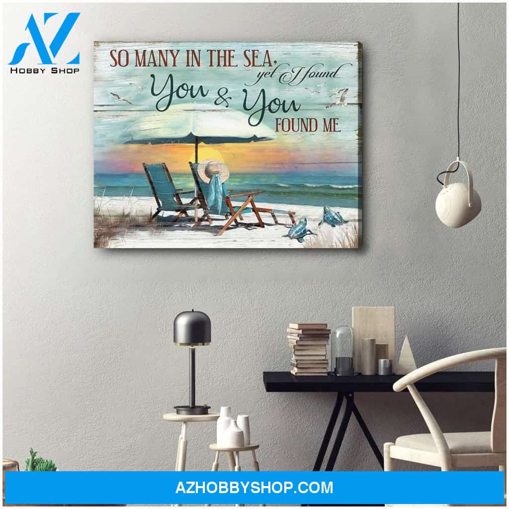 I Found You And You Found Me Turtle 2 Wall Art Canvas