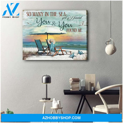 I Found You And You Found Me Turtle 2 Wall Art Canvas