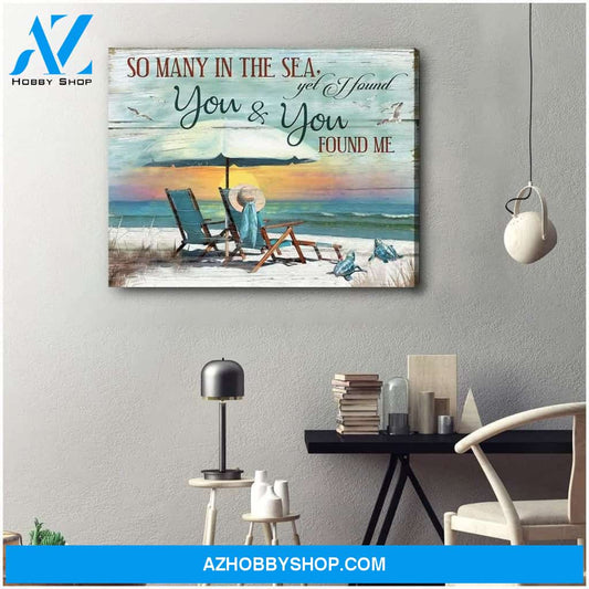 I Found You And You Found Me Turtle 2 Wall Art Canvas