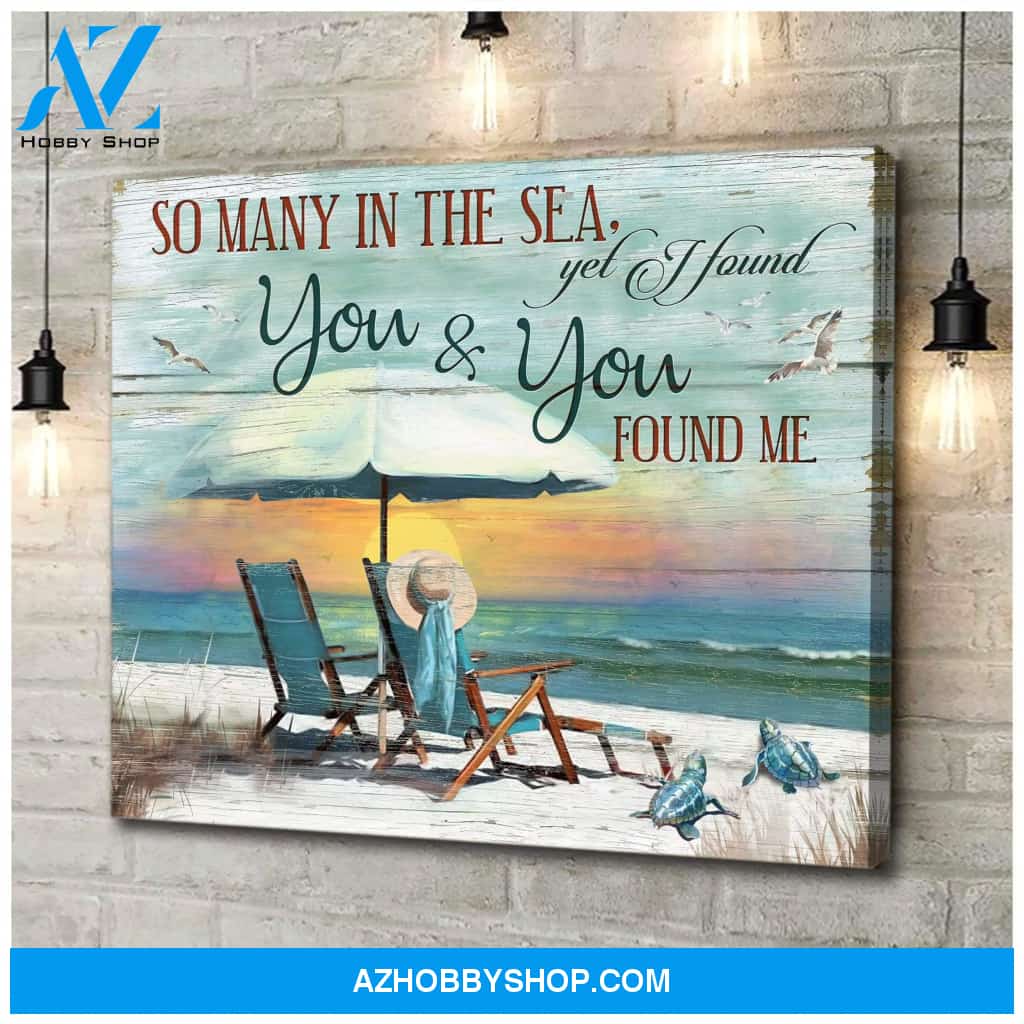 I Found You And You Found Me Turtle 2 Wall Art Canvas