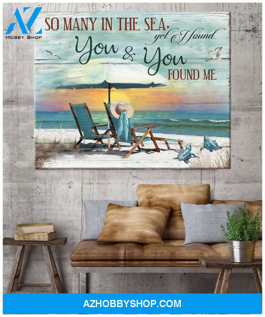 I Found You And You Found Me Turtle 2 Wall Art Canvas