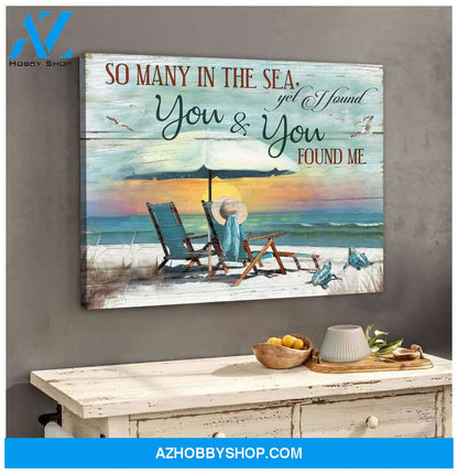 I Found You And You Found Me Turtle 2 Wall Art Canvas